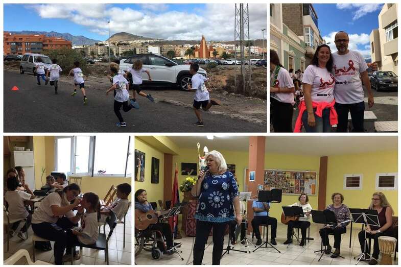 Imágenes de la carrera solidaria, talleres infantiles y actuación del grupo Gaura (Foto TA)